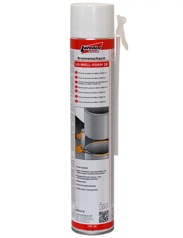 =§= Brunnenschaum LO-WELL-FOAM 1K 750ml 12Stk/Kart 70Kart/Pal, ZKR21LO