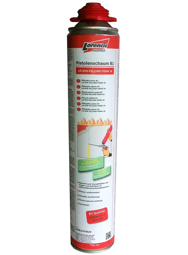 =§= Pištoljska pjena B1 LO-EPS-FILLING-FOAM 1K 750ml 12kom/kart 70kart/pal, ZKR221GLO