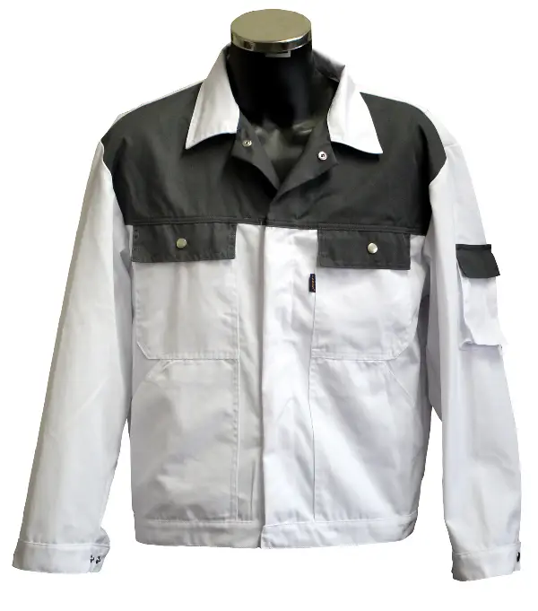 Radna jakna LO-PROTEC bijelo/siva 245 g/m² vel. 48, ZLO-PROTEC-BJ48