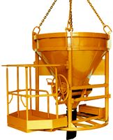 Silos za beton 11016H.14 PAM, 1500l cilindrično-konični oblik s podestom, Z1016H1500PAM