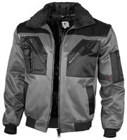 Pilotska jakna QUALITEX sivo/crna, 265 g/m², vel. XL, Z23621XL