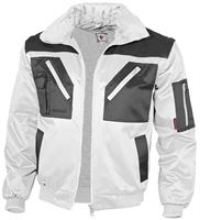Pilotenjacke QUALITEX, weiß/grau, 265 g/m², Gr. M, Z23669M