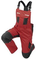 Latzhose QUALITEX IND, rot/anthrazit, 250 g/m², Gr. 52, Z41014-RALH52