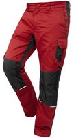 Bundhose QUALITEX IND, rot/anthrazit, 250 g/m², Gr. 58, Z42014-RABH58