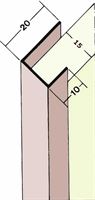 Einfassprofil PVC 3747 15,0mm 2,5lfm/Sta, 50Sta/Kart, 36Kart/Pal, Z43747250