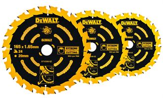 Sägeblatt-Set EXTREME DEWALT®, 3Stk DT10304 190x30mm Z24, für Kreissäge DWE575K, ZDT10399-QZ