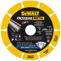 Dia rezna ploča DEWALT® EXTREME® METAL 125x1,3x22,23mm, ZDT40252-QZ