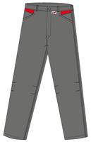 Radne hlače LO-ACTIVE antracit/crvene 245 g/m² vel. 50 5kom/pak, ZLO-ACTAR-BH50