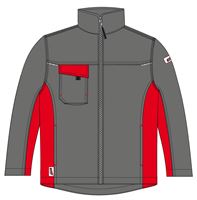 Radna jakna LO-ACTIVE antracit/crvena 245 g/m² vel. 60 5kom/pak, ZLO-ACTAR-BJ60