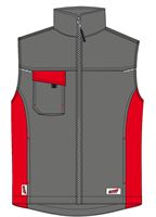 Zimski prsluk LO-ACTIVE antracit/crveni 245 g/m² vel. 48 5kom/pak, ZLO-ACTAR-WW48