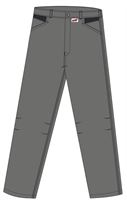 Radne hlače LO-ACTIVE antracit/crne 245 g/m² vel. 54 5kom/pak, ZLO-ACTAS-BH54