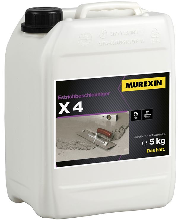Estrich ubrzivač X4 5kg/kanta 96kanti/paleta, Z0031026