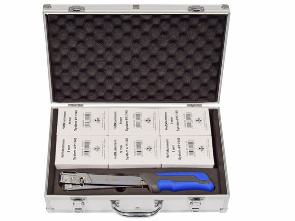 Klamerica-set HAWE 11 s 6 paketa zaptivnica 9mm u alu koferu, Z08710