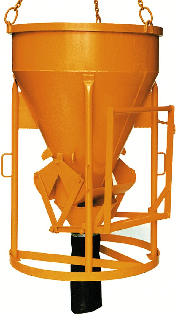 Silos za beton 1016.10, 750l cilindrično-konični oblik s polugom, Z10640