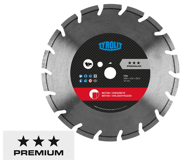 Dia rezna ploča za beton C7W 400x3,2x25,4mm FSC TYROLIT, Z14174