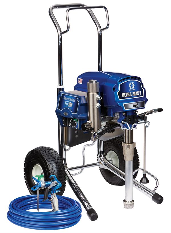 Airless uređaj za prskanje GRACO ULTRA MAX II 695 Standard 230V s pištoljem, crijevom, mlaznicama, Z17E632