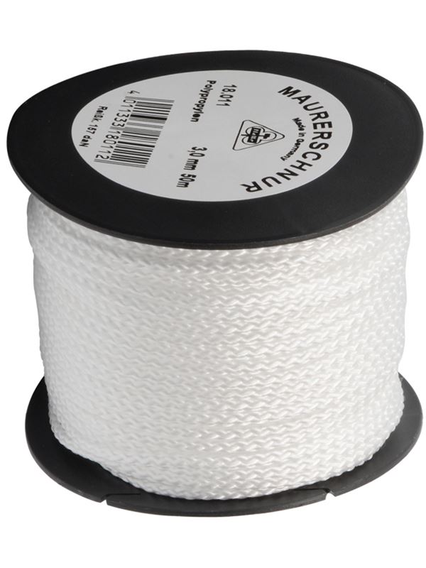 Zidarski konac PP bijeli 3mm 50m/rola 6kom/pak, Z18011