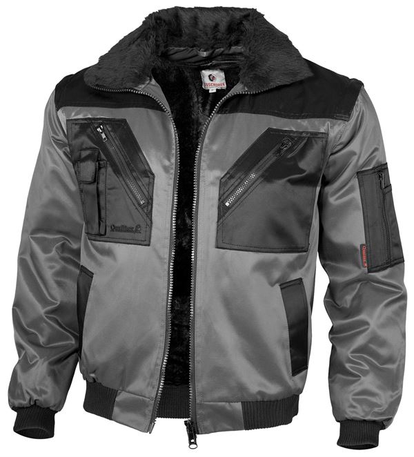 Pilotska jakna QUALITEX sivo/crna, 265 g/m², vel. XXL, Z23621XXL
