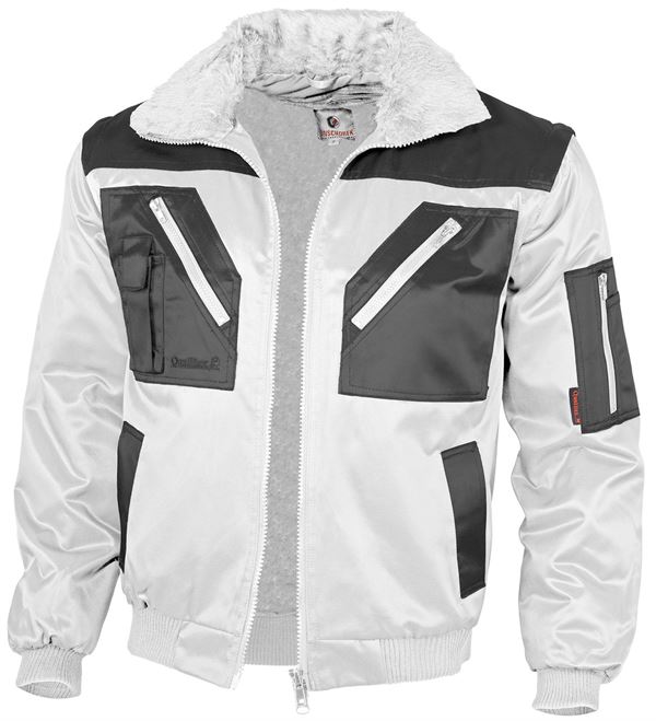 Pilotenjacke QUALITEX, weiß/grau, 265 g/m², Gr. XXL, Z23669XXL