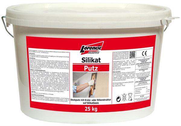 Silikatna žbuka Rille 3,0mm, bijela, potro. 3,6kg/m², 25kg/kanta, 32kanta/pal, Z2530725LOW
