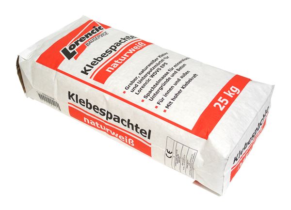 Klebespachtel naturweiß 25kg/Sack 54Sack/Pal, Z26111LO