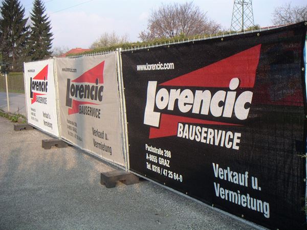 Mreža za ogradu 340x175cm, digitalni tisak, 1-10kom 330g/m², Z34017501