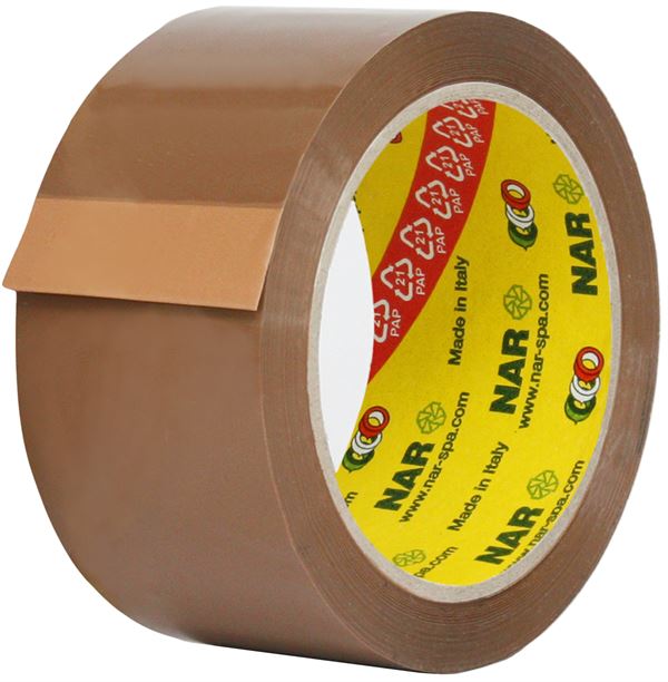 Traka za pakiranje smeđa 50mm x 66m, 36rola/kart, !Ne odogovaramo za svježe nanesenu boju!, Z347001