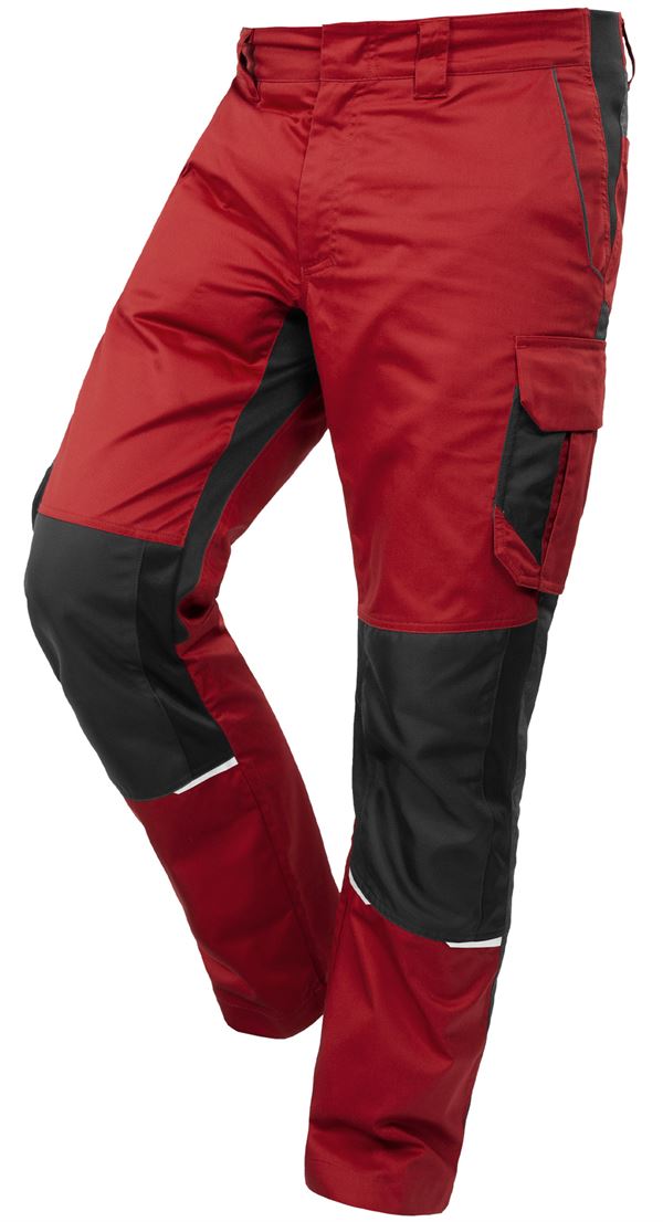 Bundhose QUALITEX IND, rot/anthrazit, 250 g/m², Gr. 58, Z42014-RABH58