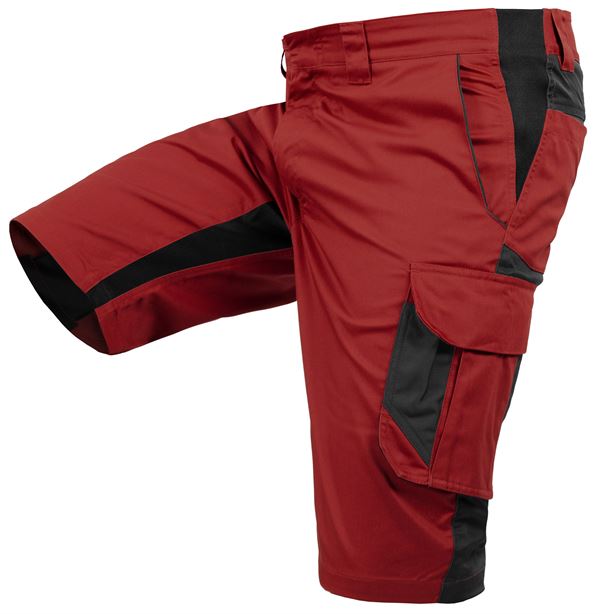 Arbeitsshorts QUALITEX IND, rot/anthrazit, 250 g/m², Gr. 50, Z47014-RAAS50