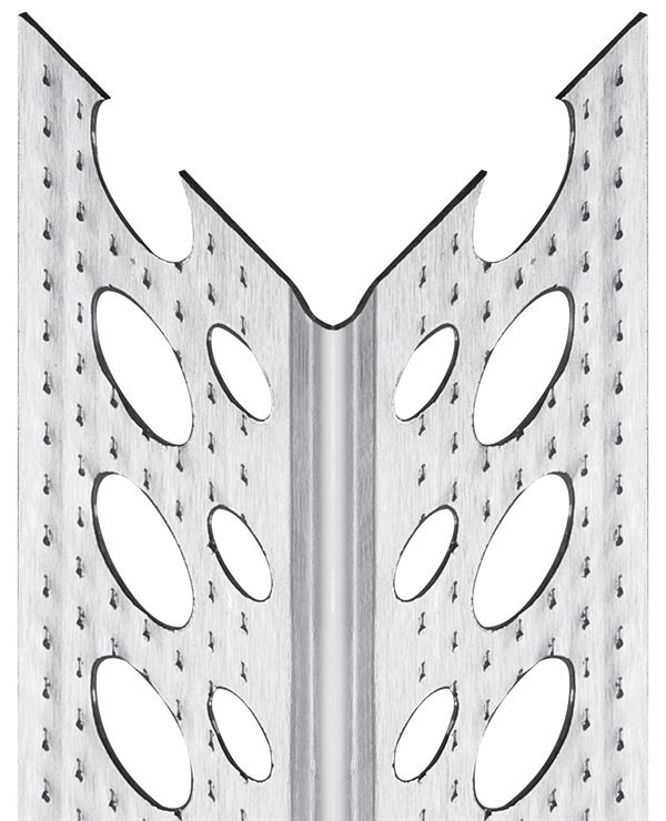 Alu kutnik 90° reljefna površina/ojačan, 23,5x23,5mm 3,00m/štg 50štg/bunt 100bunt/pal, Z50005300