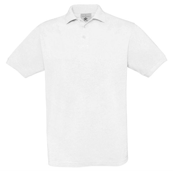 Poloshirt Piqué SAFRAN weiß, 180g/m², Gr. XXL, VPE10, Z54942XXL