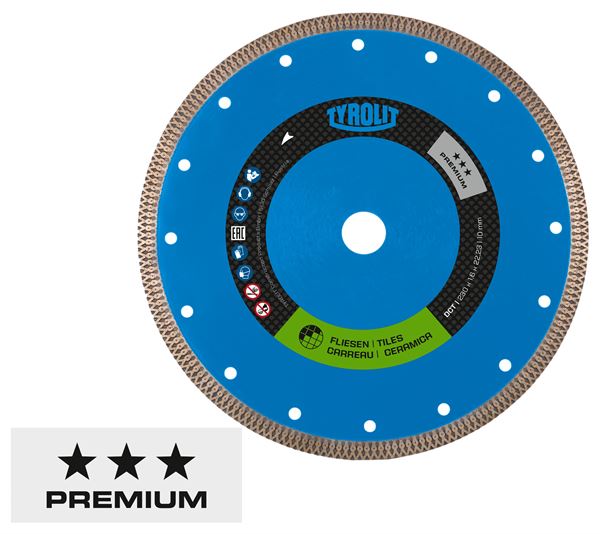 Dia rezna ploča za keramičke pločice 1A1R 350x2,4x25,4/30/35mm DCT TYROLIT, Z5660