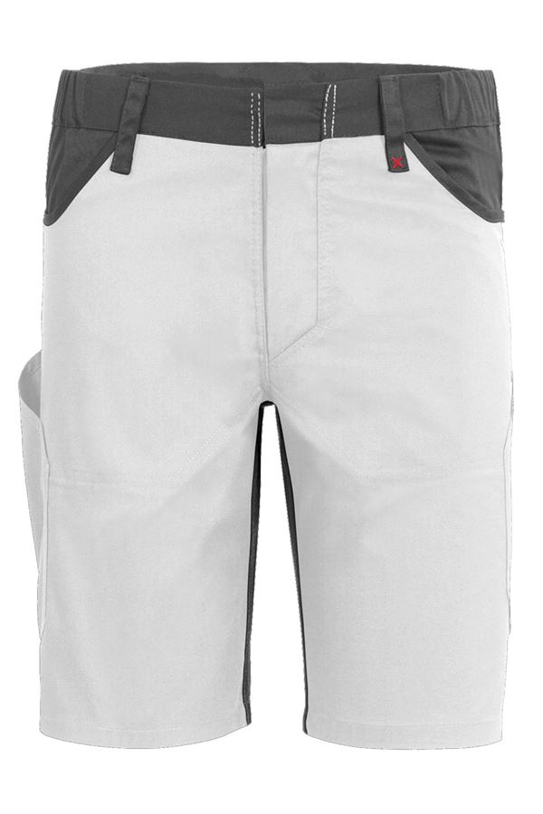 Arbeitsshorts QUALITEX X-Serie, weiß/grau, 245 g/m², Gr. 58, Z61936QX458