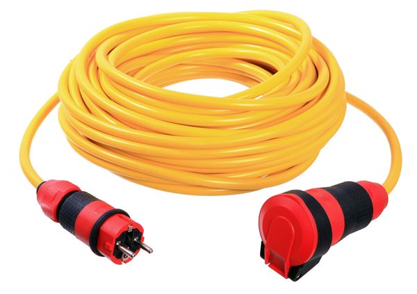 Verlängerungskabel SCHUKOultra 25lfm K35-N07V3V3-F 3G1,5 m. Stecker u. Kupplung, Z62271