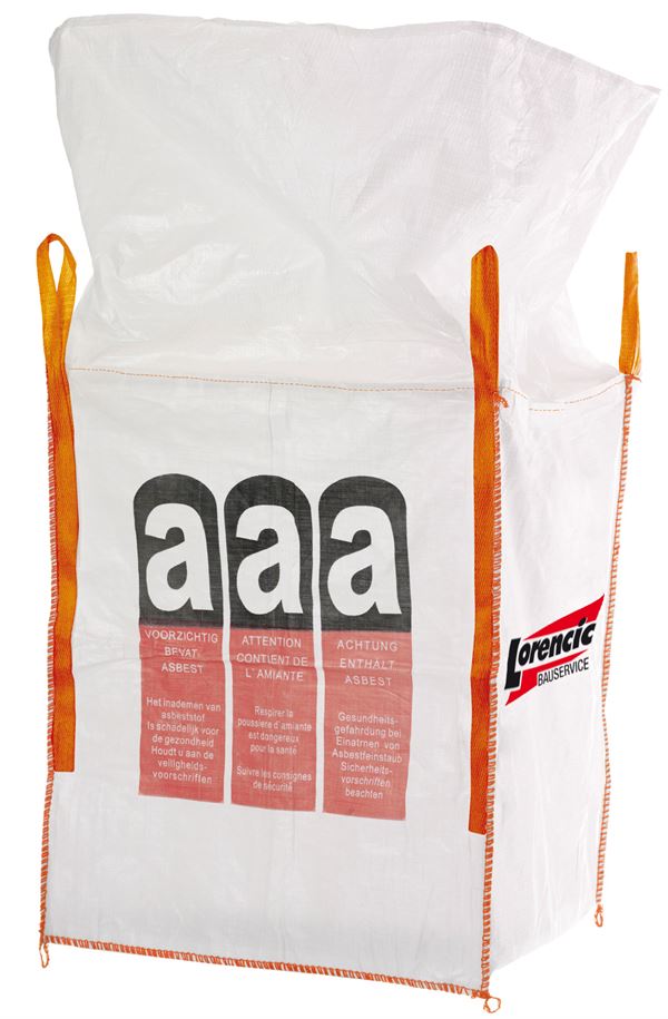 Vreće za otpad jednokratne BIG BAG TECTOR® 90x90x110cm, za azbest, 1000kg, 120kom/pal, Z84740