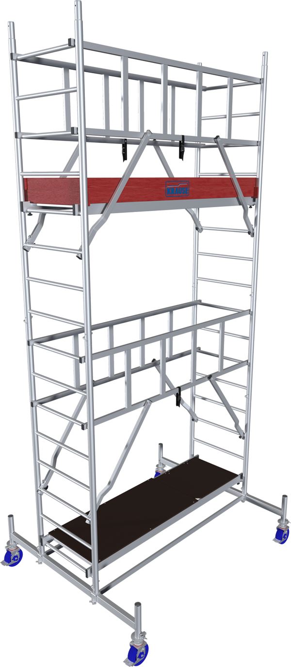 Alu pokretna skela KRAUSE® MONTO® PROTEC® širina 2,00x0,60m, RV= 5,30m, Z940124
