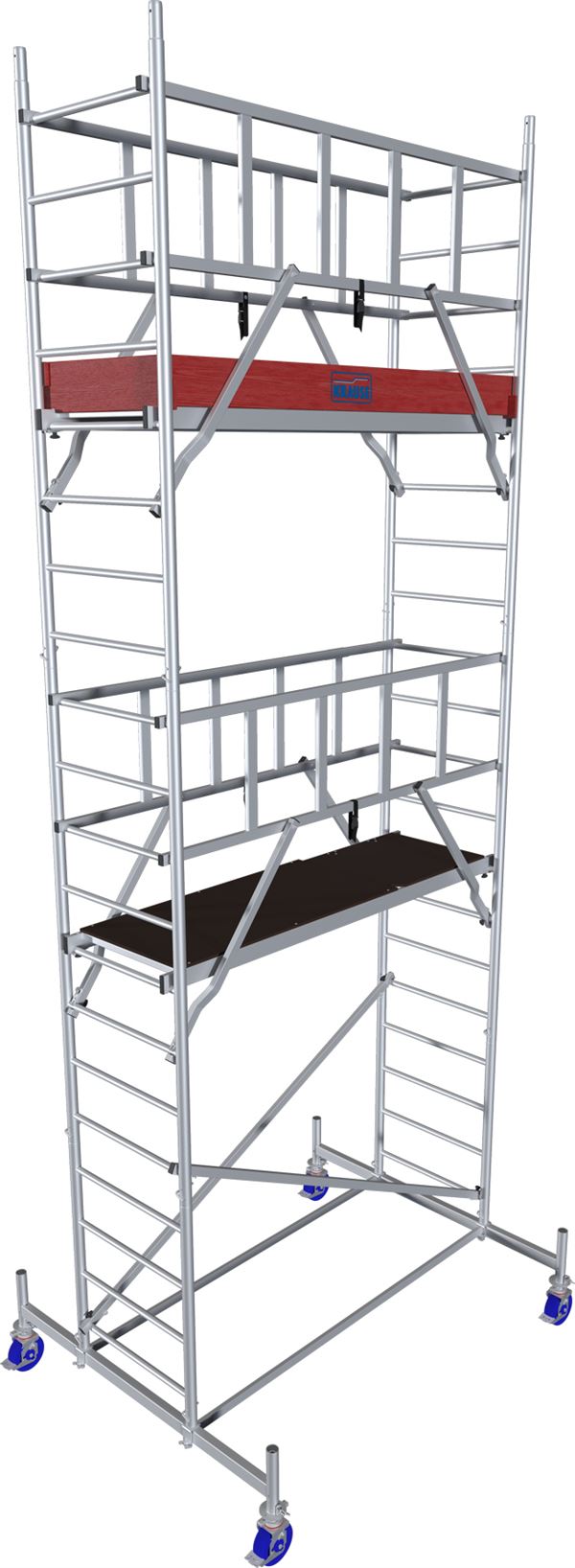 Alu pokretna skela KRAUSE® MONTO® PROTEC® širina 2,00x0,60m, RV= 6,30m, Z940131