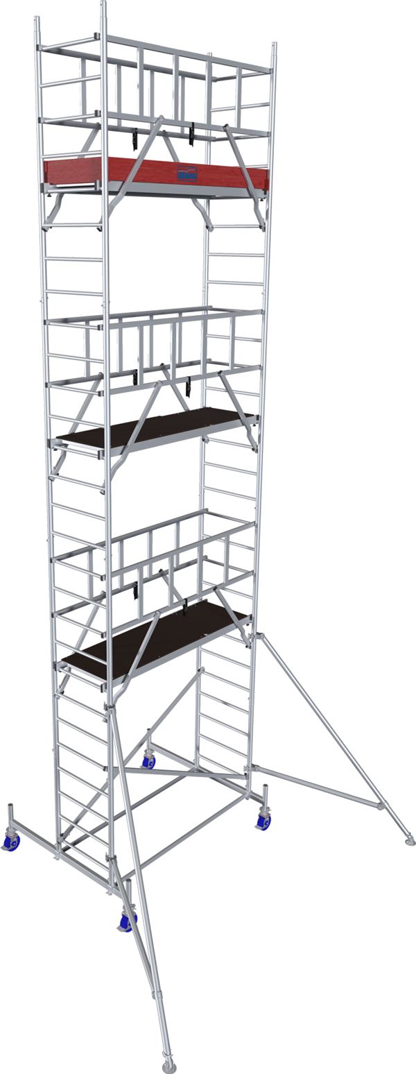 Alu pokretna skela KRAUSE® MONTO® PROTEC® širina 2,00x0,60m, RV= 8,30m, Z940155