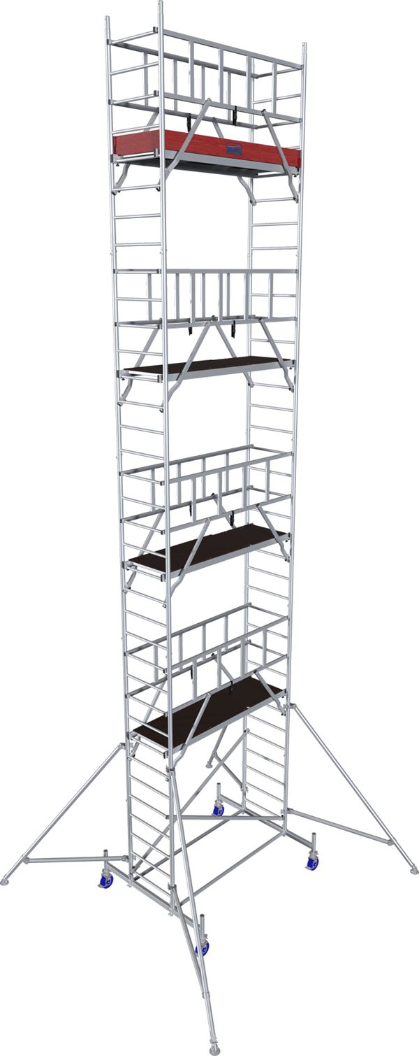 Alu pokretna skela KRAUSE® MONTO® PROTEC® širina 2,00x0,60m, RV= 10,30m, Z940179