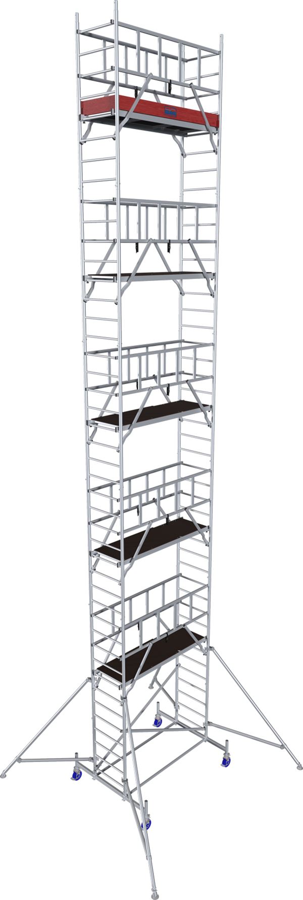 Alu pokretna skela KRAUSE® MONTO® PROTEC® širina 2,00x0,60m, RV= 12,30m, Z940193