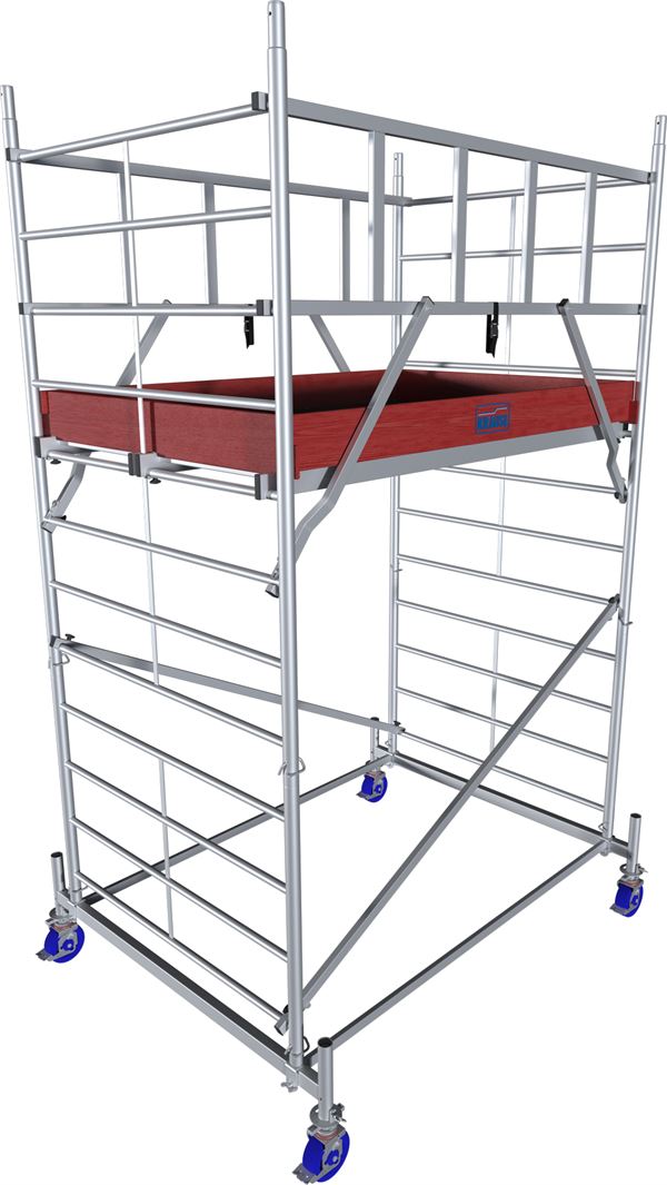 Alu pokretna skela KRAUSE® MONTO® PROTEC® XXL širina 2,00x1,20m, RV= 4,30m, Z945112