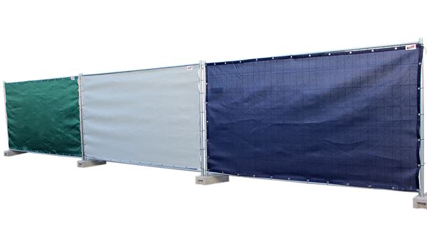Građevinska zaštitna mreža bez tiska srebrenosiva RAL 7040 340x173cm AIRMESH 130g, ZAIRMESH130GRAU