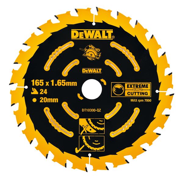 Sägeblatt EXTREME DEWALT® 190x30mm Z24 WZ für Handkreissäge DWE575K, ZDT10304-QZ