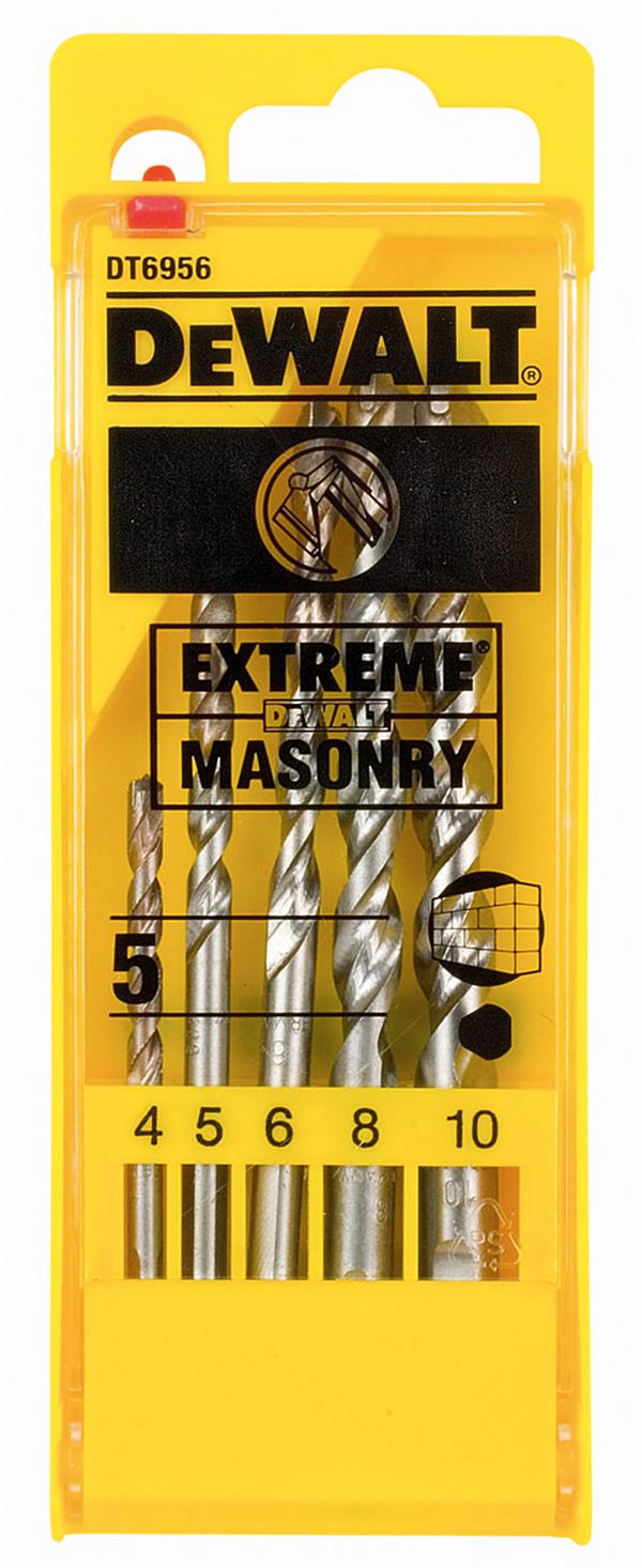 Steinbohrer-Set EXTREME DEWALT® 5tlg. 4-5-6-8-10mm, ZDT6956-QZ