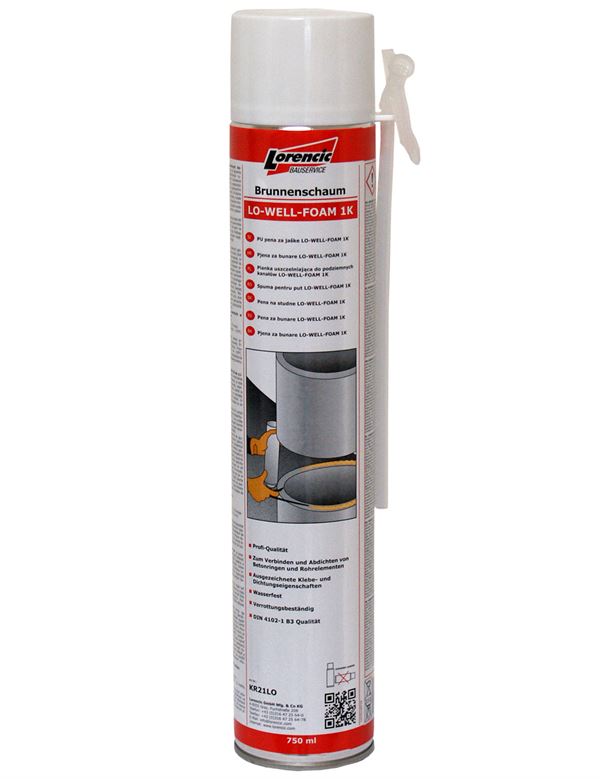 =§= Brunnenschaum LO-WELL-FOAM 1K 750ml 12Stk/Kart 70Kart/Pal, ZKR21LO
