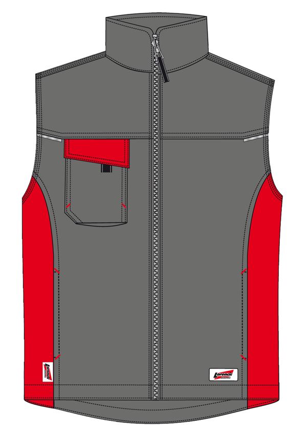 Zimski prsluk LO-ACTIVE antracit/crveni 245 g/m² vel. 52 5kom/pak, ZLO-ACTAR-WW52