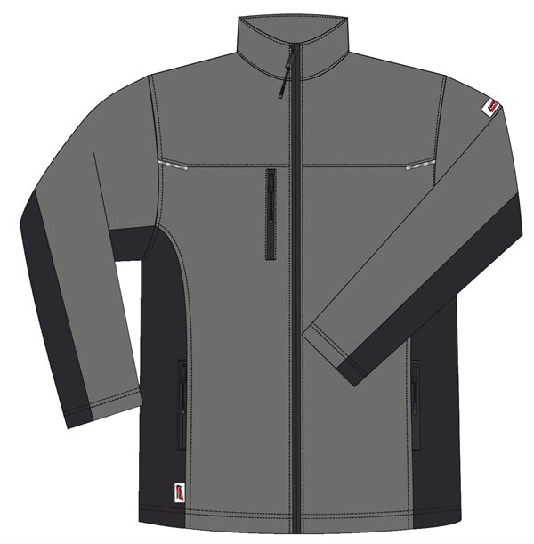 Softshell jakna LO-ACTIVE antracit/crna 300 g/m² vel. 62 5kom/pak, ZLO-ACTAS-SJ62