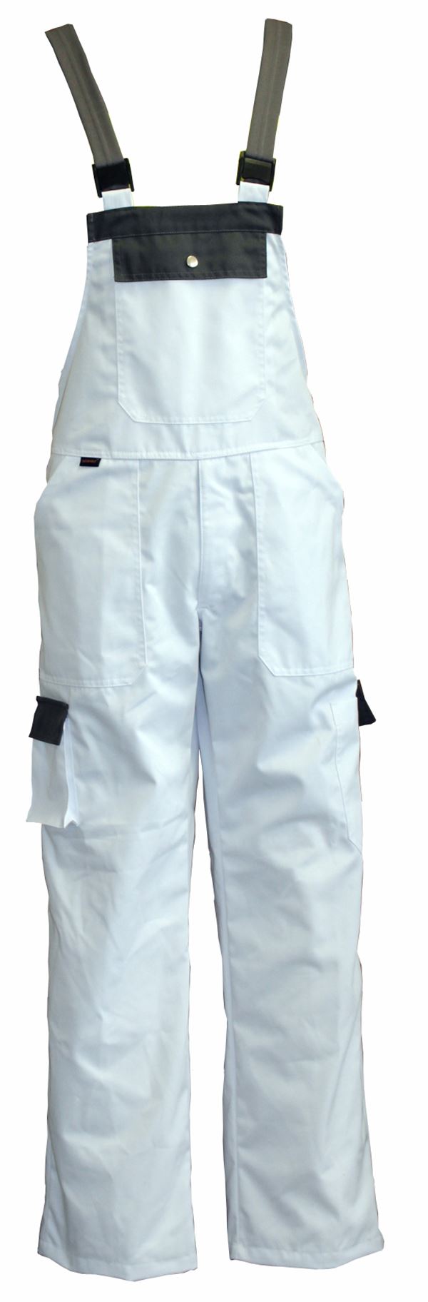 Hlače s naramenicama LO-PROTEC bijelo/sive 245g /m² vel. 62, ZLO-PROTEC-LH62