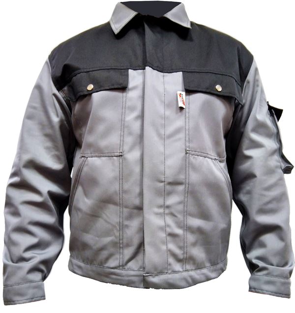 Radna jakna LO-PROTEC sivo/crna 245 g/m² vel. 52, ZLO-PROTGBBJ52